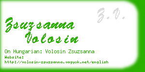 zsuzsanna volosin business card